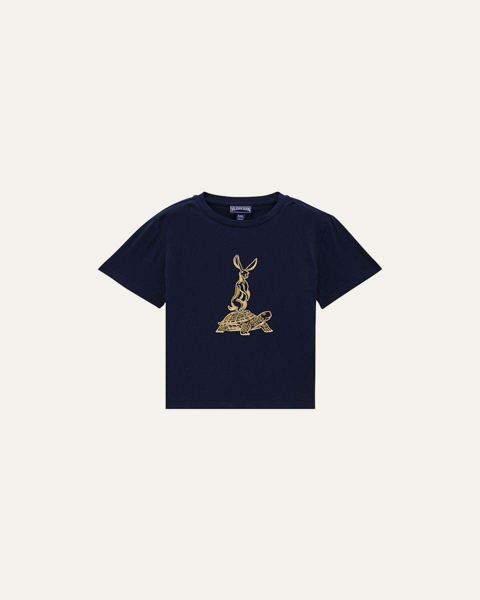 Boy's Year of the Rabbit Embroidered T-Shirt, Size 2-1